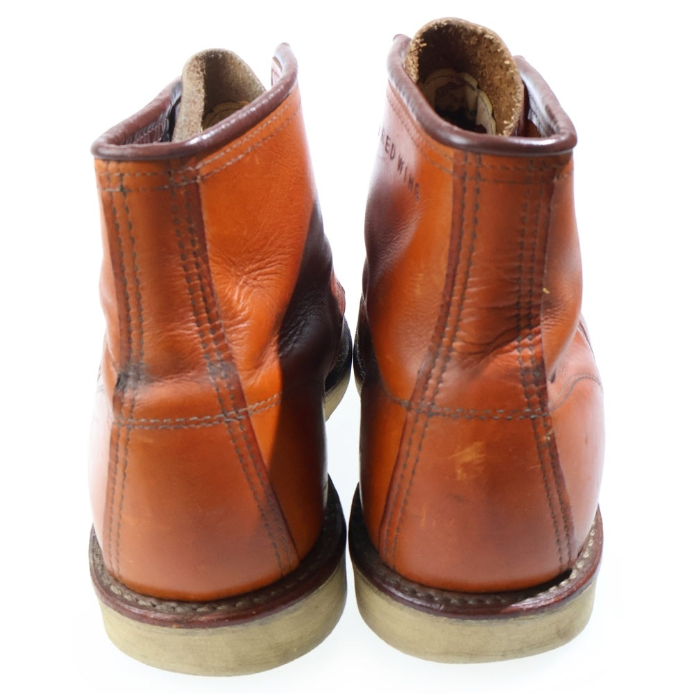 RED WING(レッド ウイング) 6INCH IRISH SETTER MOC TOE 復刻刺繍犬タグ アイリッシュセッター クラシック モックトゥ レザー レースアップブーツ ブラウン 9875