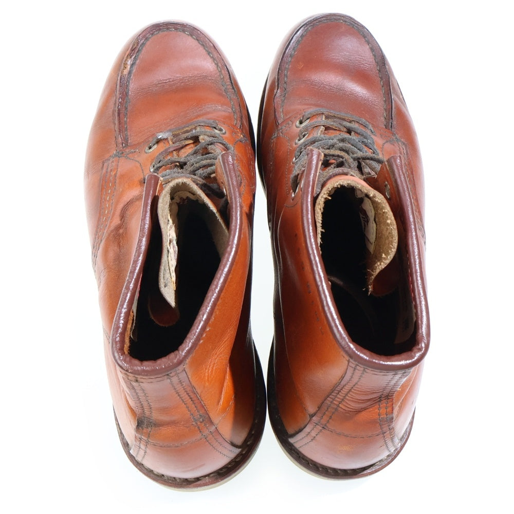 RED WING(レッド ウイング) 6INCH IRISH SETTER MOC TOE 復刻刺繍犬タグ アイリッシュセッター クラシック モックトゥ レザー レースアップブーツ ブラウン 9875
