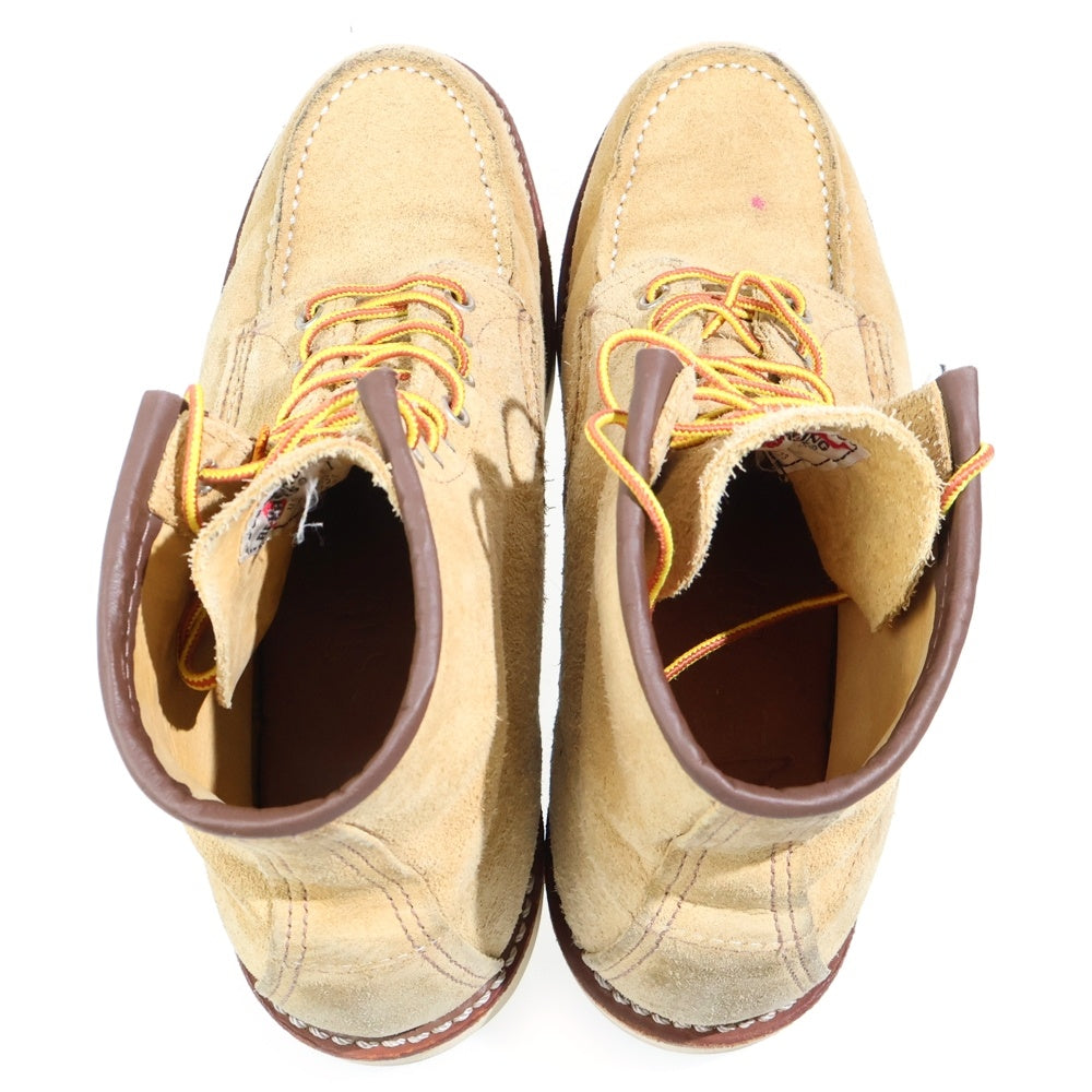 RED WING(レッド ウイング) 6INCH CLASSIC MOC TOE 現行タグ クラシック モックトゥ スエード レースアップブーツ ベージュ 8833