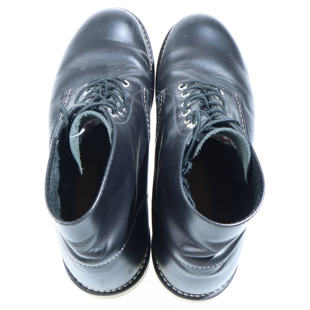 RED WING(レッド ウイング) 6INCH CLASSIC ROUND BOOTS クラシック ラウンド レザー レースアップブーツ ブラック 8165