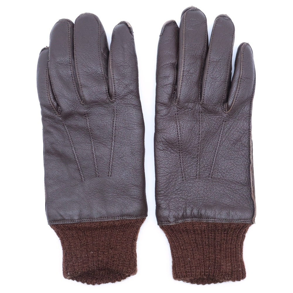 NO BRAND(ノーブランド) AIR FORCE U.S ARMY A-10 エアフォース レザー グローブ 手袋 ブラウン 42-16838-P