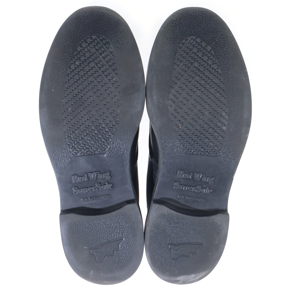 RED WING(レッド ウイング) SUPERSOLE 6INCH MOC TOE 現行タグ スーパーソール モックトゥ レザー レースアップブーツ ブラック 8133