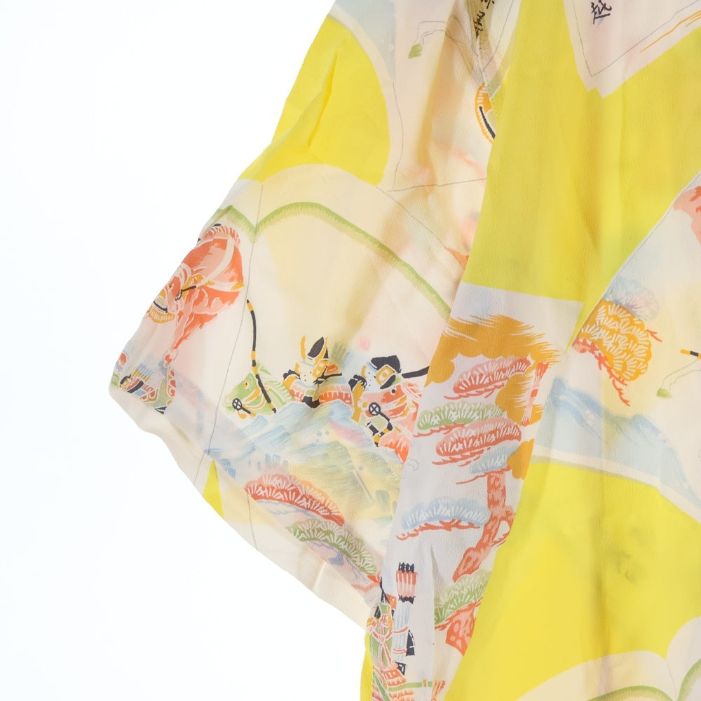 SUN SURF(サンサーフ) HAWAIIAN SHIRT BATTLE IN THE GENPEI WAR 源平合戦 総柄 レーヨン アロハ 半袖シャツ ピンク SS36029