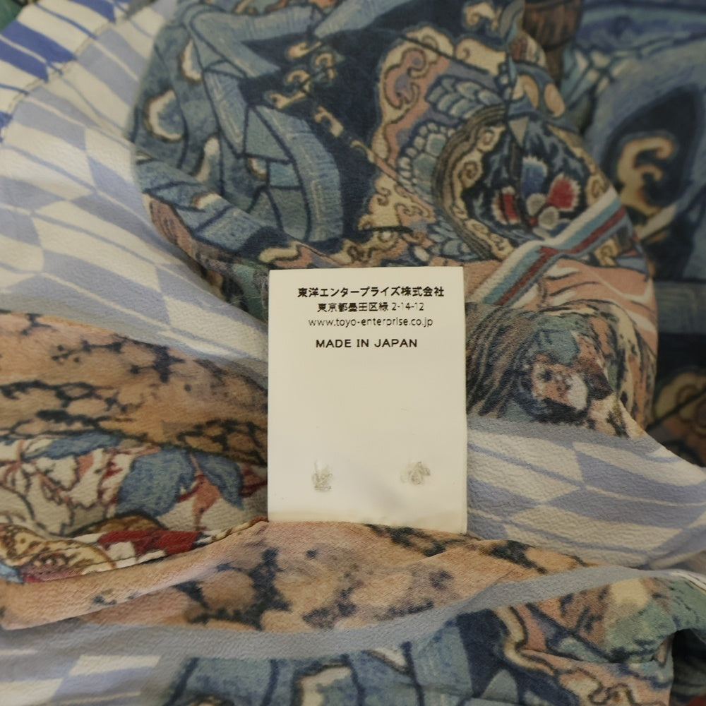 SUN SURF(サンサーフ) ×歌川国芳 SPECIAL EDITION 通俗水滸伝豪傑百八人之一個 スペシャルエディション 総柄 レーヨン アロハ 半袖シャツ ライトブルー SS38470