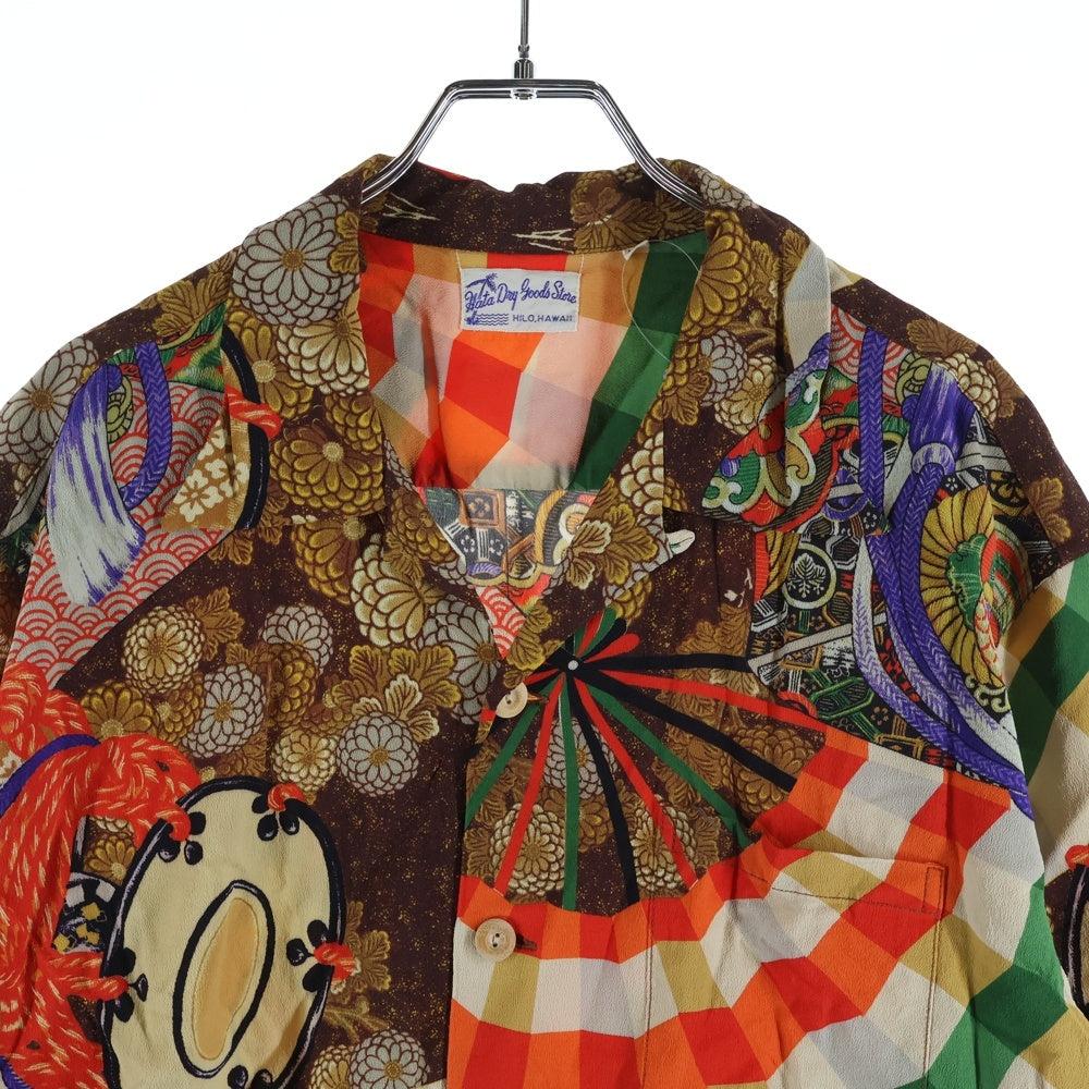 SUN SURF(サンサーフ) SPECIAL EDITION MIKAGURA スペシャルエディション 御神楽 レーヨン アロハ 半袖シャツ カットソー ブラウン SS39271