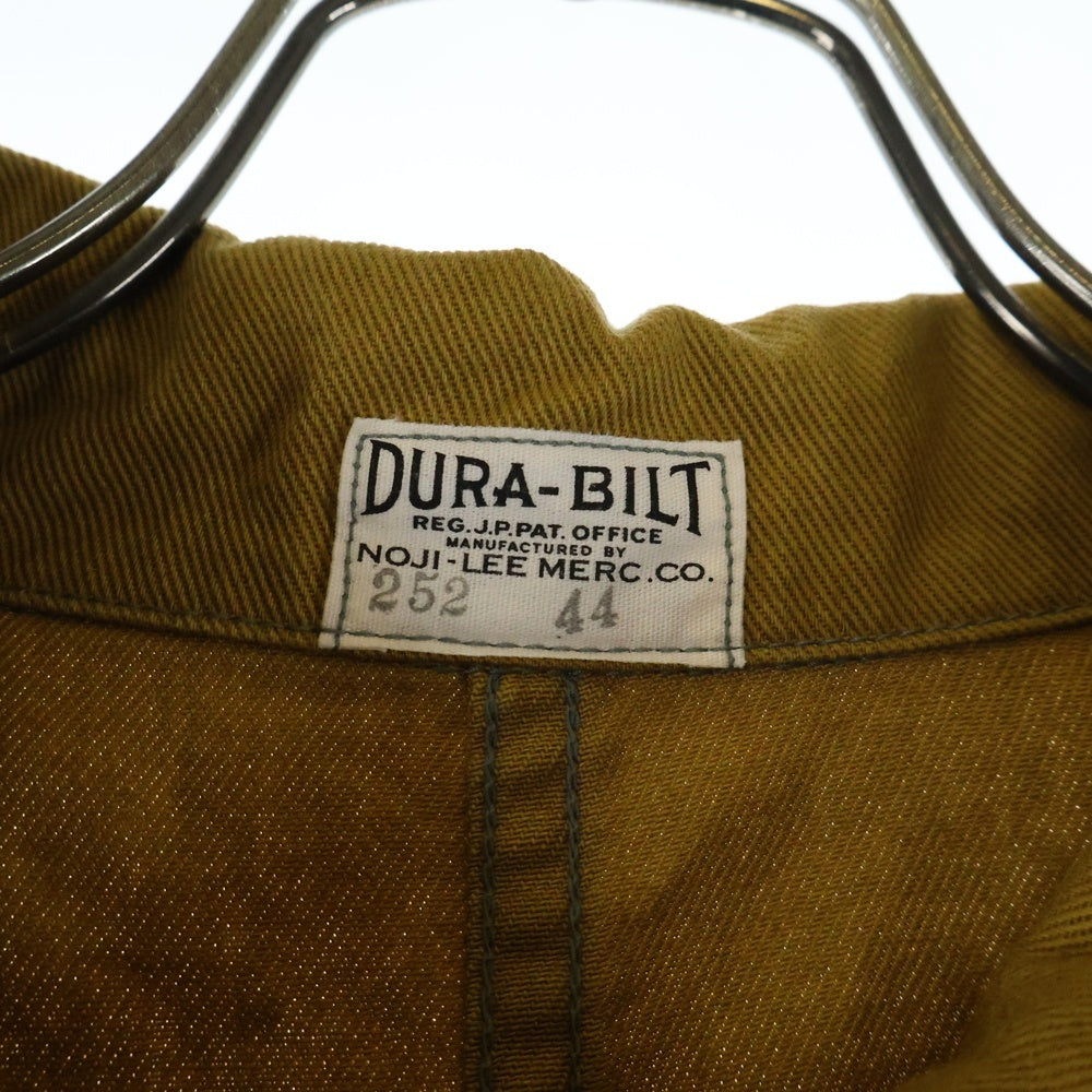 DAPPER'S DURA-BILT ONE PIECE SUITS フロントボタン ワンピーススーツ オールインワン ツナギ マスタード 252