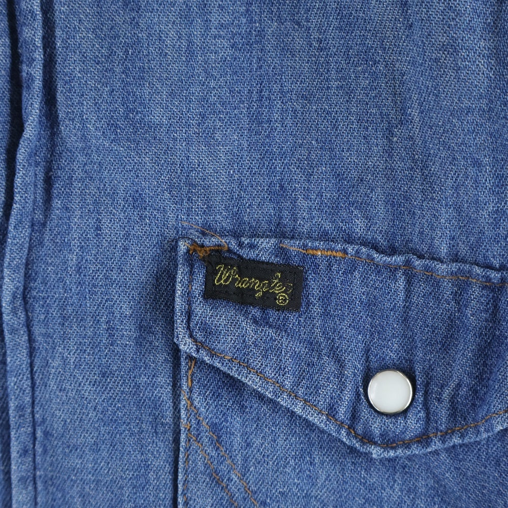 Wrangler(ラングラー) 70S VINTAGE 27MW ヴィンテージ 白タグ デニム ウエスタンシャツ インディゴ