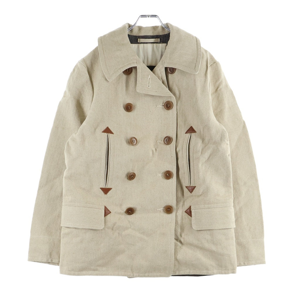 SUGAR CANE(シュガーケーン) ×MISTER FREEDOM ミスターフリーダム コットンリネン ピーコート ベージュ SC13599