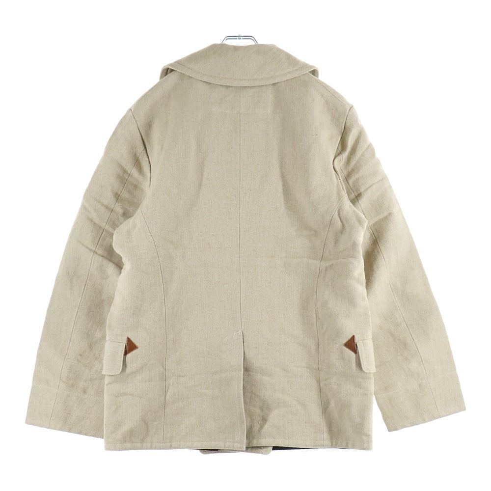 SUGAR CANE(シュガーケーン) ×MISTER FREEDOM ミスターフリーダム コットンリネン ピーコート ベージュ SC13599