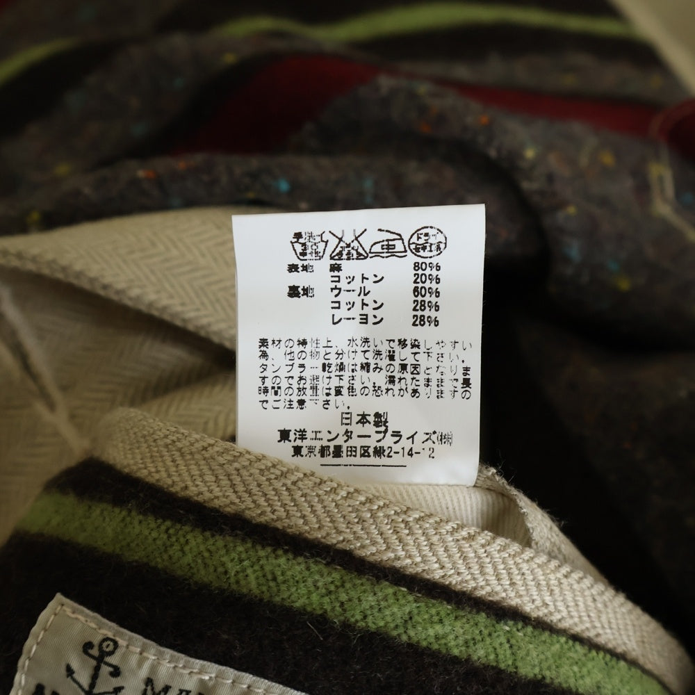 SUGAR CANE(シュガーケーン) ×MISTER FREEDOM ミスターフリーダム コットンリネン ピーコート ベージュ SC13599