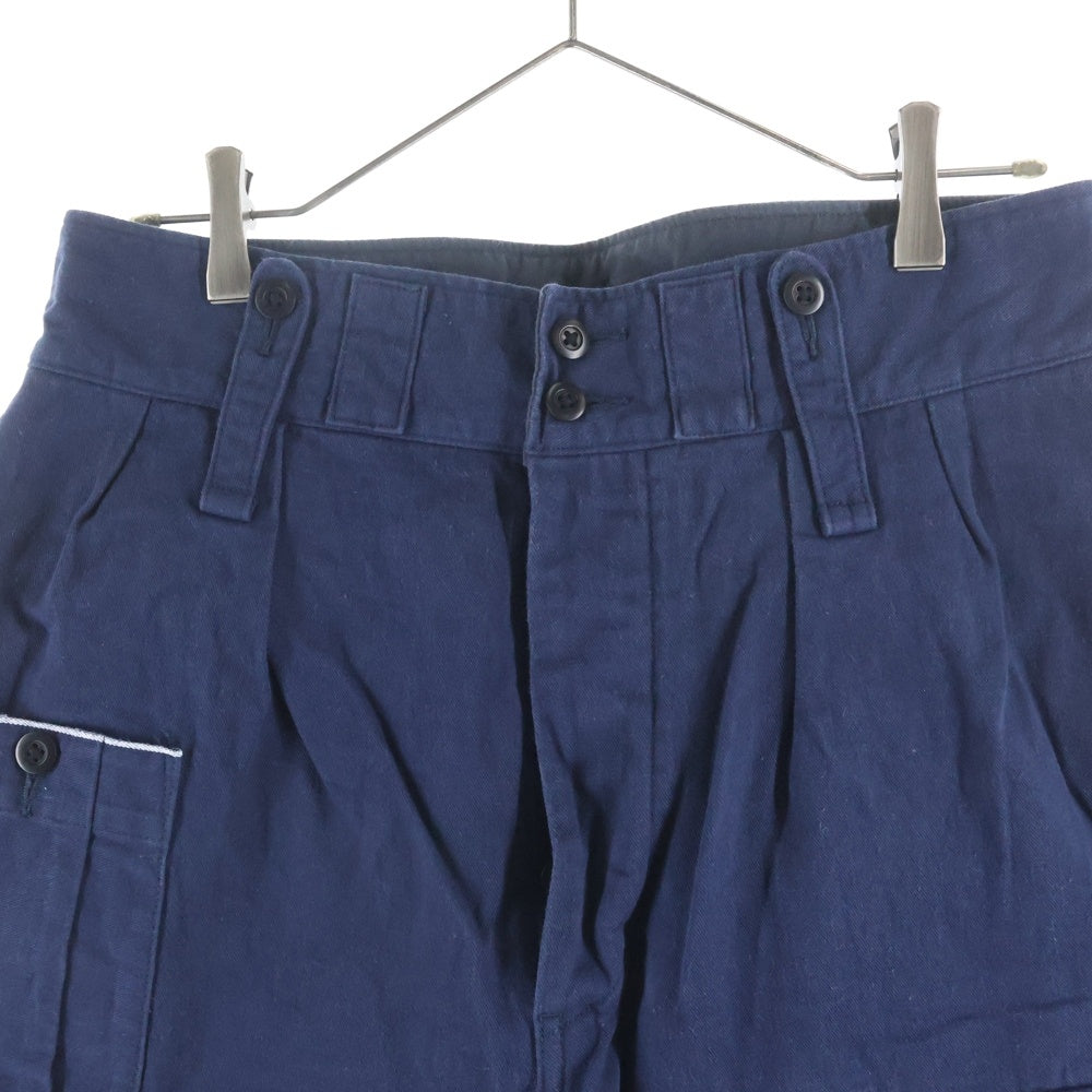 NIGEL CABOURN(ナイジェルケーボン) BRITISH ARMY PANT VINTAGE TWILL ブリティッシュアーミー ヴィンテージツイル ボタンフライ カーゴパンツ ネイビー 8038-00-50000