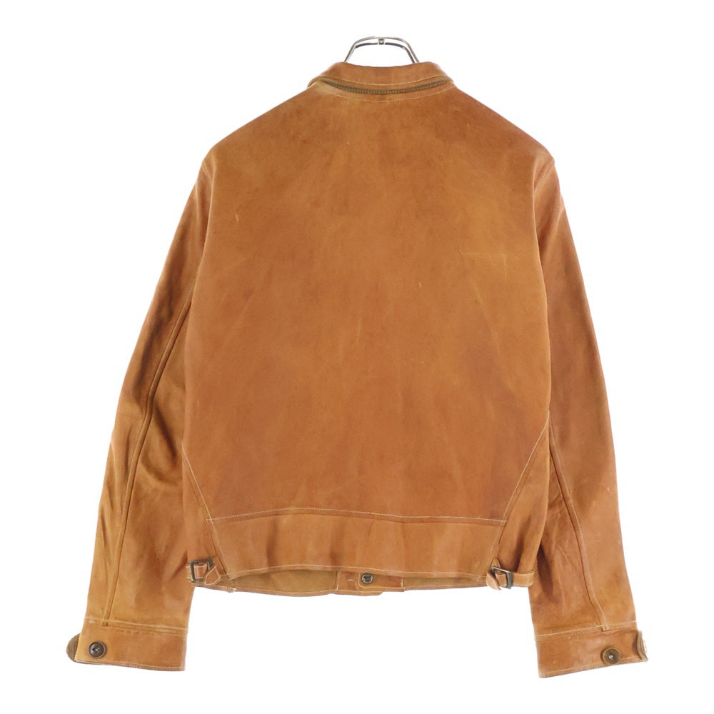 SUGAR CANE(シュガーケーン) ×MISTER FREEDOM COWHIDE LEATHER CAMPUS JACKET ミスターフリーダム カウハイド レザージャケット ブラウン