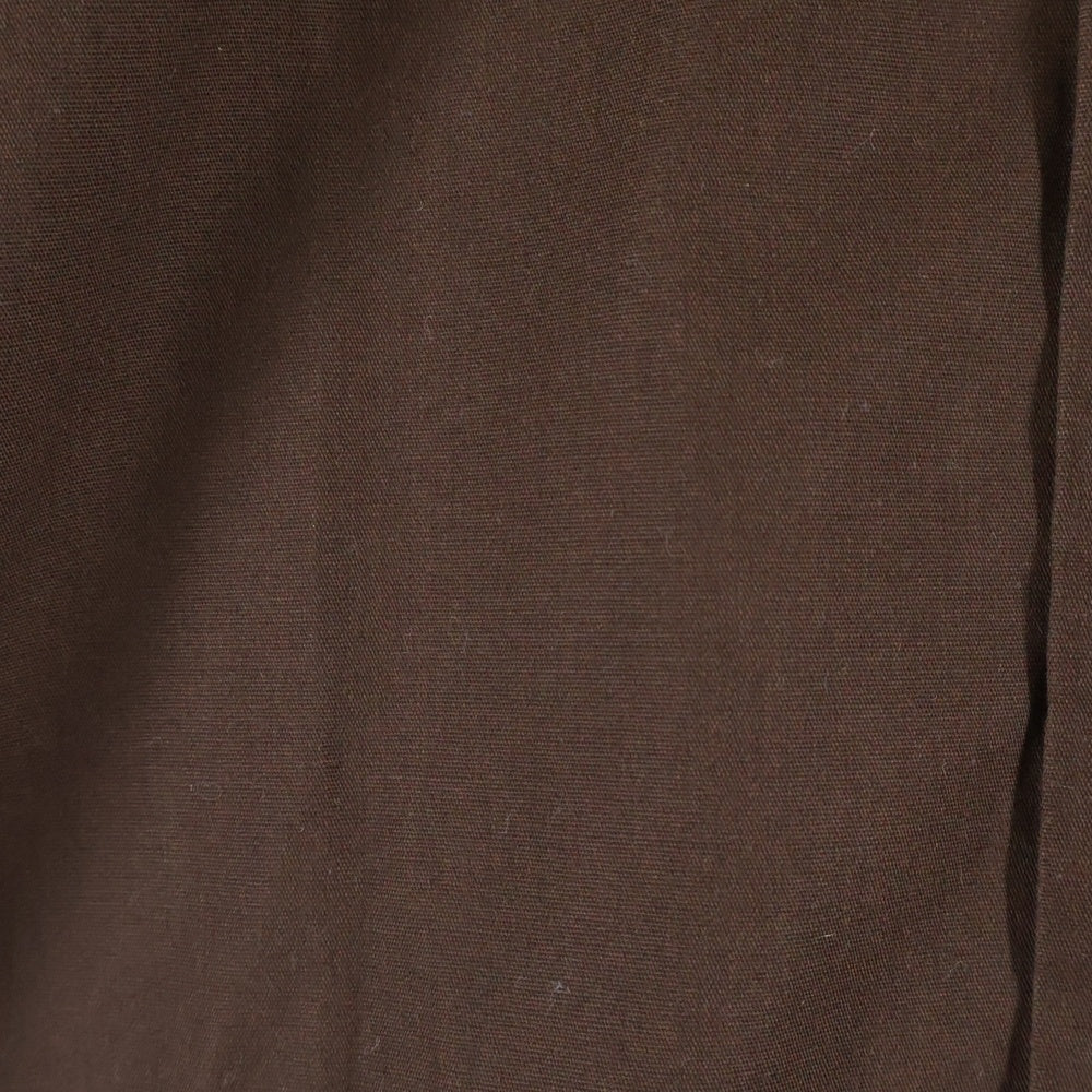 SUGAR CANE(シュガーケーン) フロントボタン 2ポケット 半袖ワークシャツ ブラウン