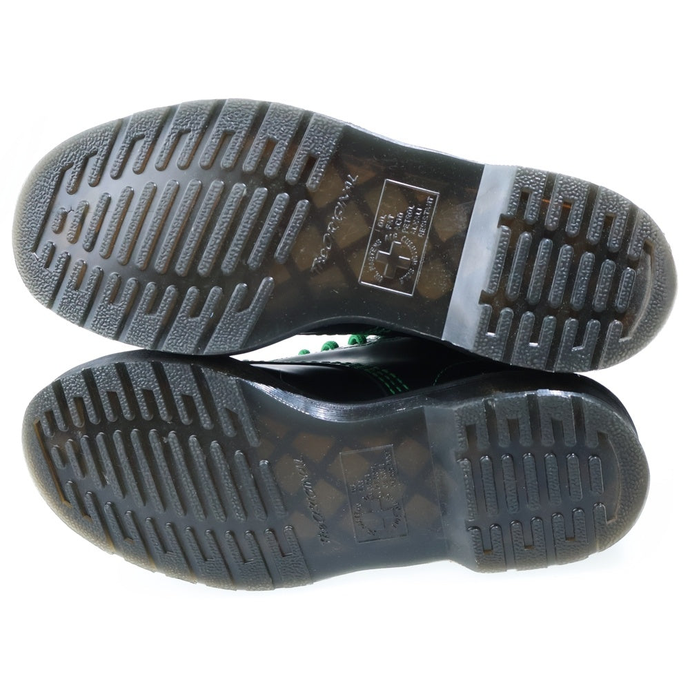 Dr.Martens(ドクターマーチン) CORE 1460 GS BLACK SMOOTH コア 8ホール グリーンステッチ スムースレザー レースアップ ブーツ ブラック