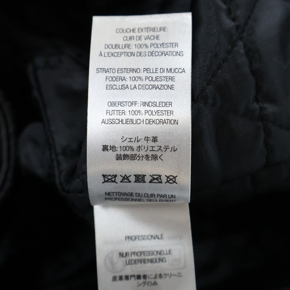 SUPREME(シュプリーム) 23AW ×Blackmeans Painted Leather Motorcycle Jacket ブラックミーンズ ペインテッド レザー モーターサイクル ジャケット ブラック