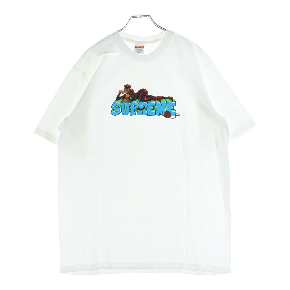 SUPREME(シュプリーム) 22AW Catwoman Tee キャットウーマンプリント 半袖Tシャツ カットソー ホワイト