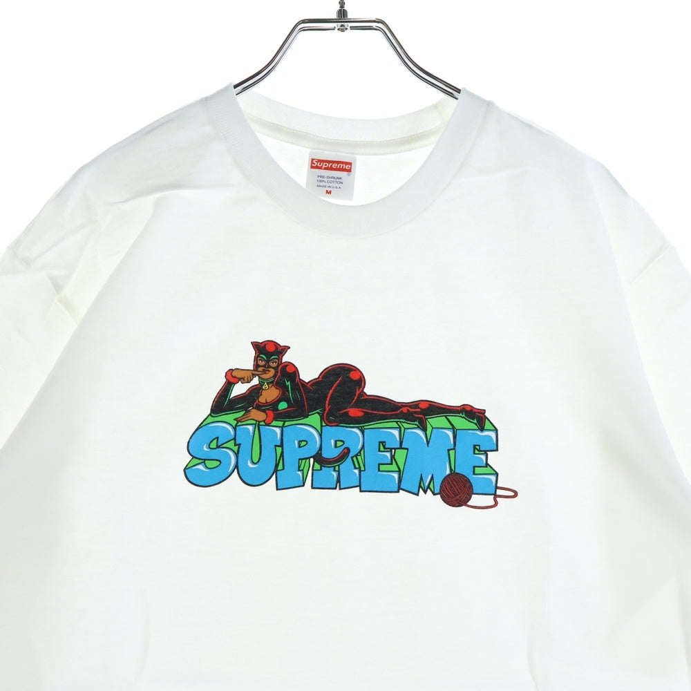 SUPREME(シュプリーム) 22AW Catwoman Tee キャットウーマンプリント 半袖Tシャツ カットソー ホワイト