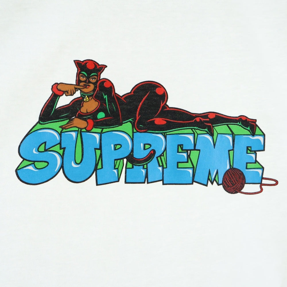 SUPREME(シュプリーム) 22AW Catwoman Tee キャットウーマンプリント 半袖Tシャツ カットソー ホワイト