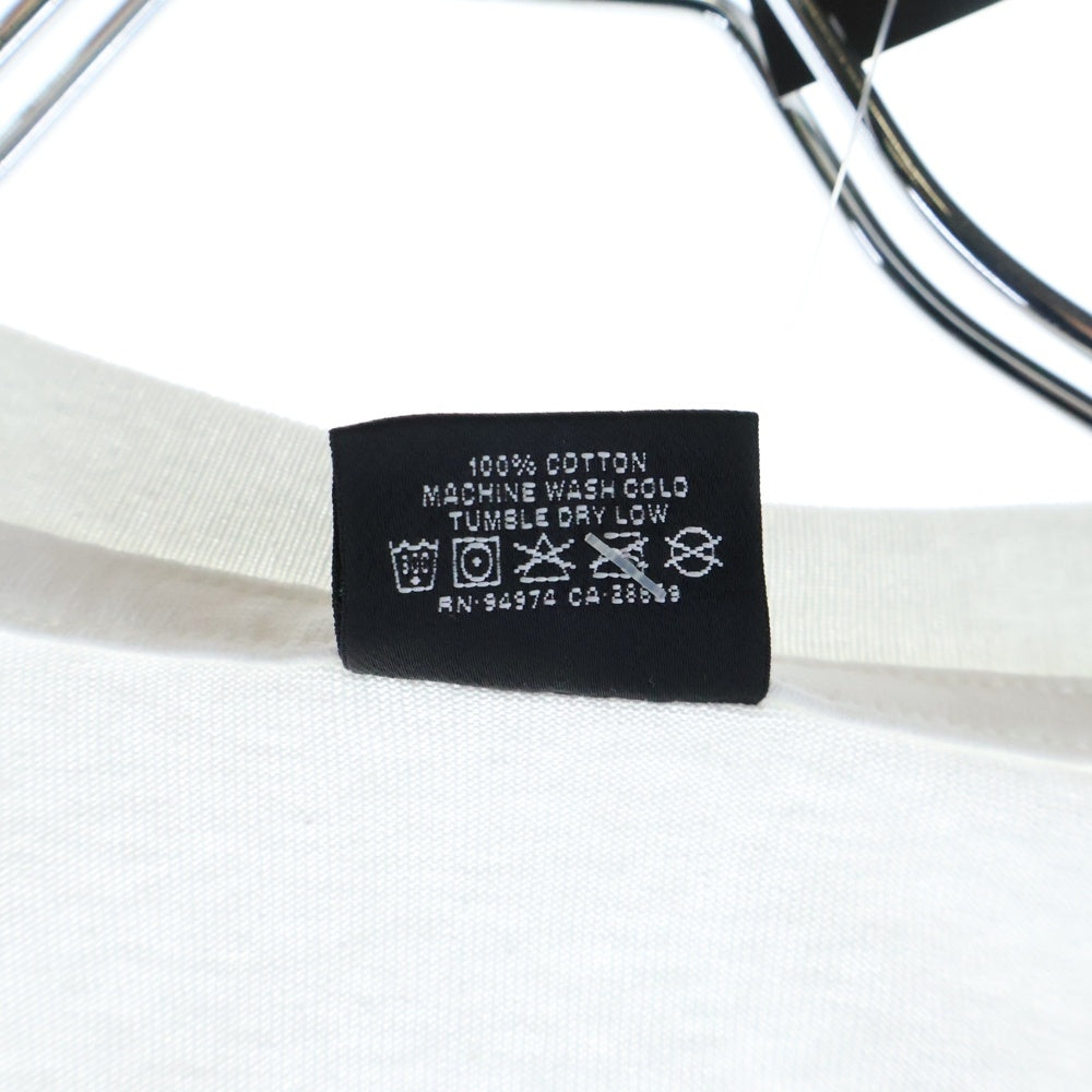 STUSSY(ステューシー) 21AW モナリザ プリント クルーネック ロングスリーブ 長袖 Tシャツ カットソー ホワイト 21F1994727