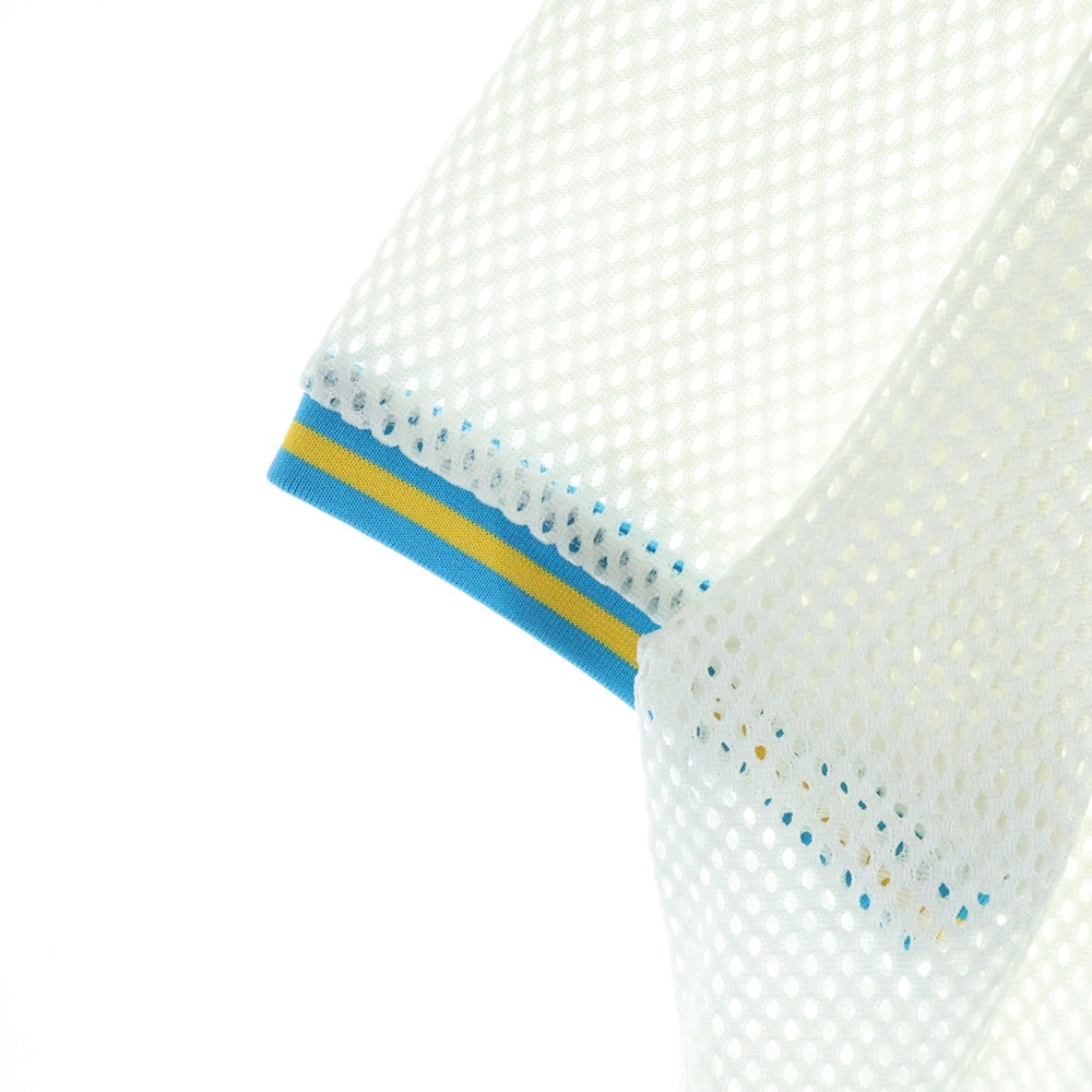 SUPREME(シュプリーム) 18SS Mesh Baseball Top メッシュ ベースボール トップ 半袖Tシャツカットソー ホワイト/ブルー