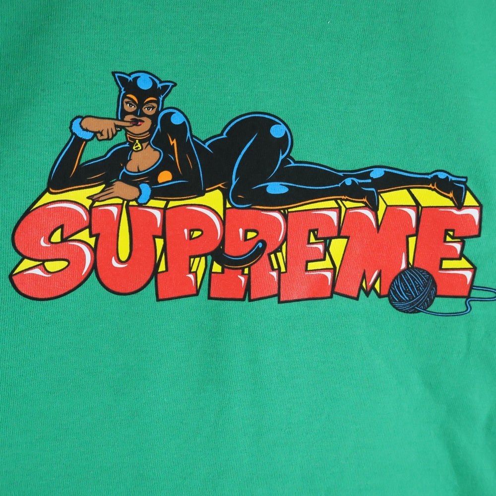SUPREME(シュプリーム) 22AW Catwoman Tee キャットウーマンプリント 半袖Tシャツ カットソー グリーン