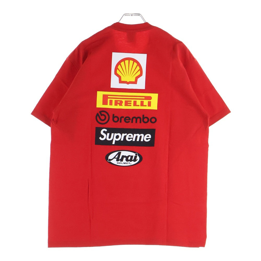 SUPREME(シュプリーム) 24SS ×Ducati Logos Tee ドゥカティ ロゴプリント クルーネック 半袖Tシャツカットソー レッド