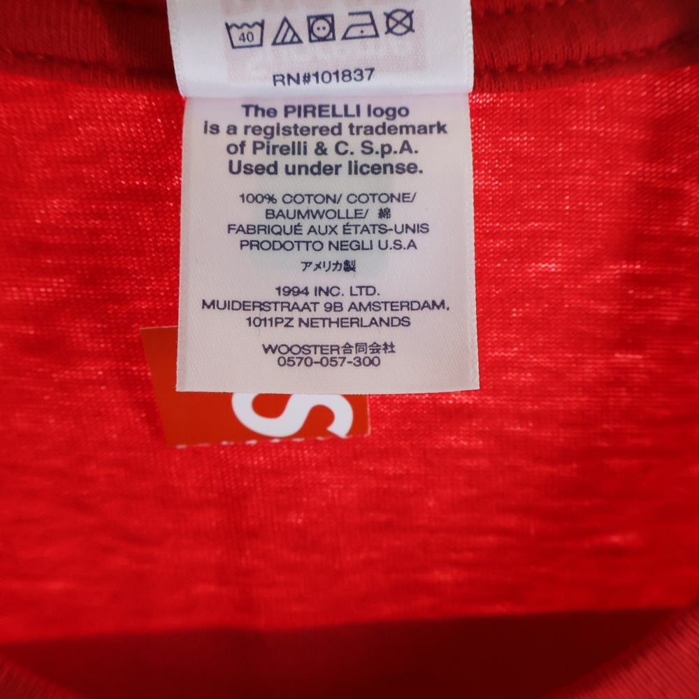 SUPREME(シュプリーム) 24SS ×Ducati Logos Tee ドゥカティ ロゴプリント クルーネック 半袖Tシャツカットソー レッド