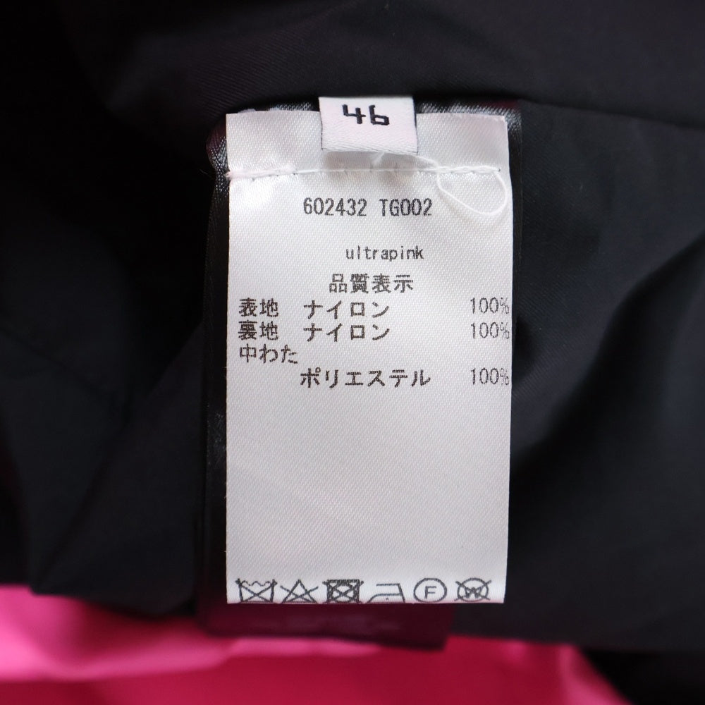 BALENCIAGA(バレンシアガ) 19AW Nylon Pulled Parka ナイロン パテッド ジャケット ピンク 602432 TG002