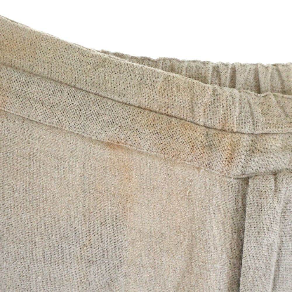 COMME des GARCONS SHIRT(コムデギャルソンシャツ) ドローコード リネン パンツ ベージュ