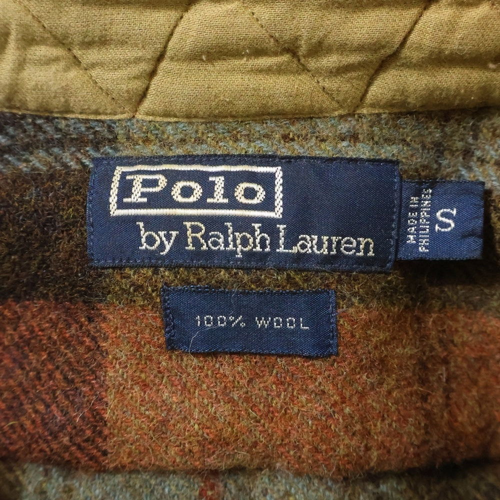 POLO RALPH LAUREN(ポロラルフローレン) 80S-90S VINTAGE ウール チェック 長袖シャツ マルチ