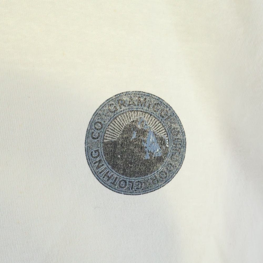 GRAMICCI(グラミチ) 90S VINTAGE ヴィンテージ プリント クルーネック 半袖Tシャツ カットソー ホワイト