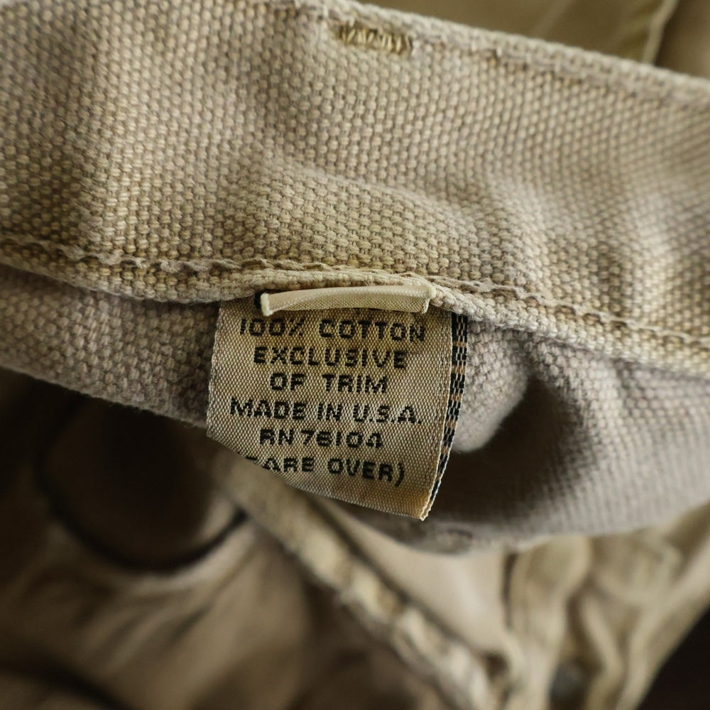 GRAMICCI(グラミチ) 90S VINTAGE ヴィンテージ デッキ ダック地 ワーク ショートパンツ ハーフパンツ ショーツ ベージュ