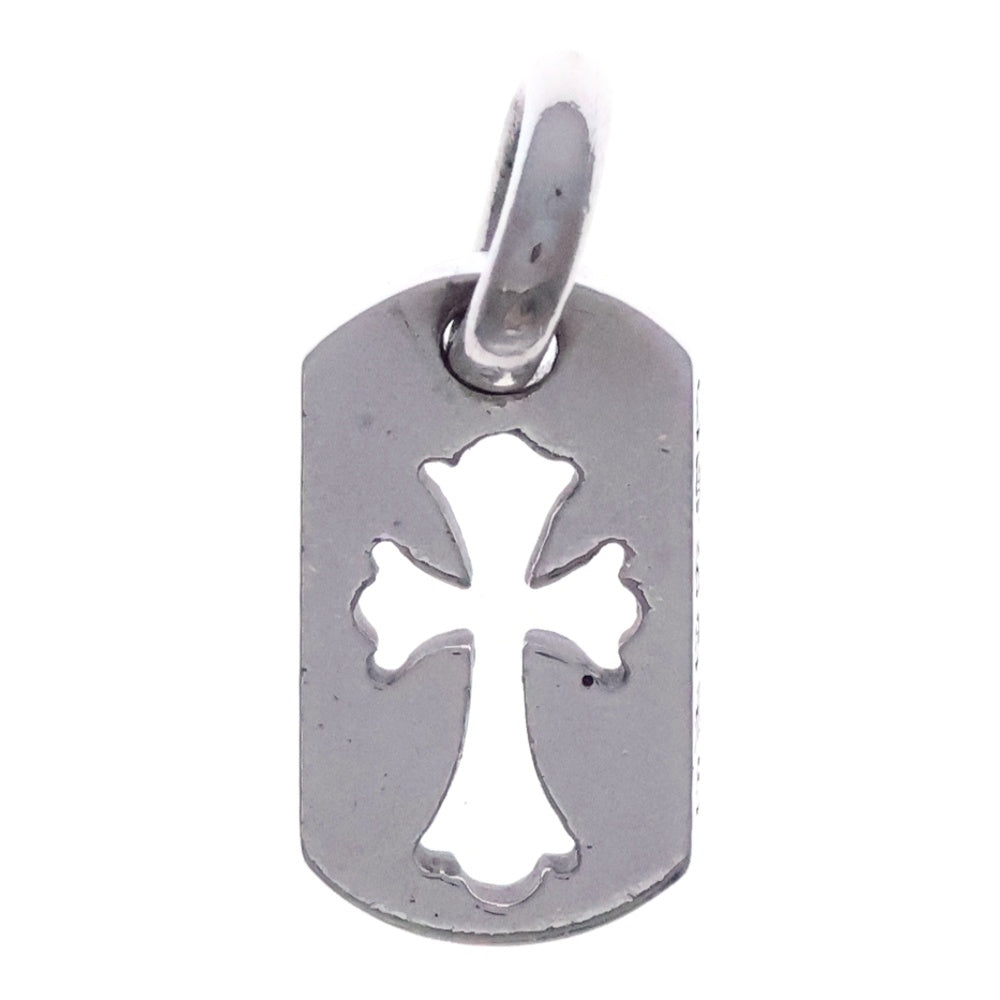 CHROME HEARTS(クロムハーツ) DT TNY CO CRS タイニーカットアウトクロスドッグタグ チャーム ペンダントトップ シルバー BCA252