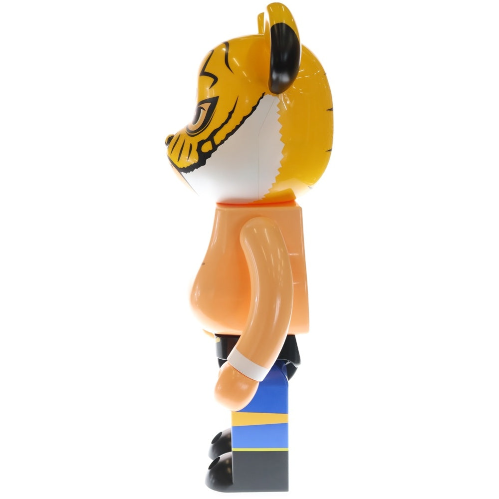 MEDICOM TOY(メディコムトイ) BE@RBRICK First Generation Tiger Mask 1000% ベアブリック 初代タイガーマスク フィギュア 人形 ベージュ/イエロー