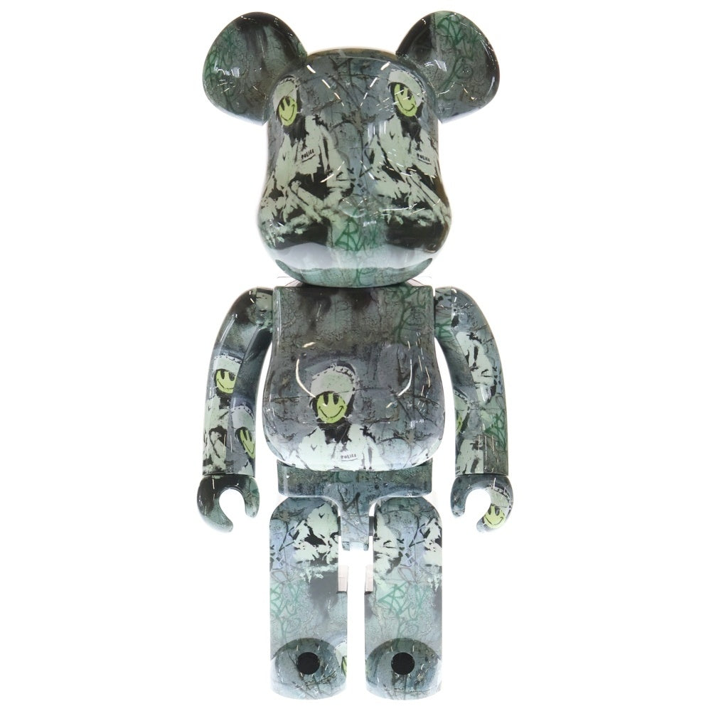 MEDICOM TOY(メディコムトイ) BE@RBRICK Riot Cap 1000% ライアット キャップ フィギュア 人形 グレー