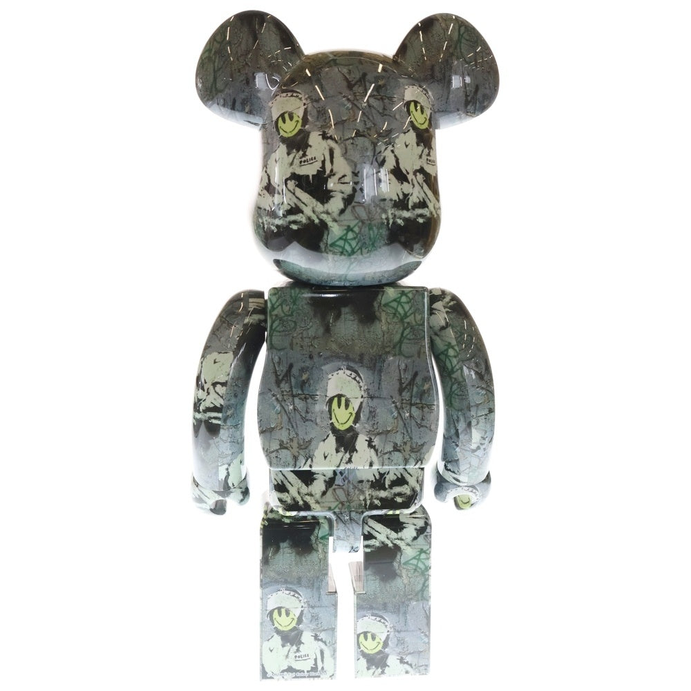 MEDICOM TOY(メディコムトイ) BE@RBRICK Riot Cap 1000% ライアット キャップ フィギュア 人形 グレー