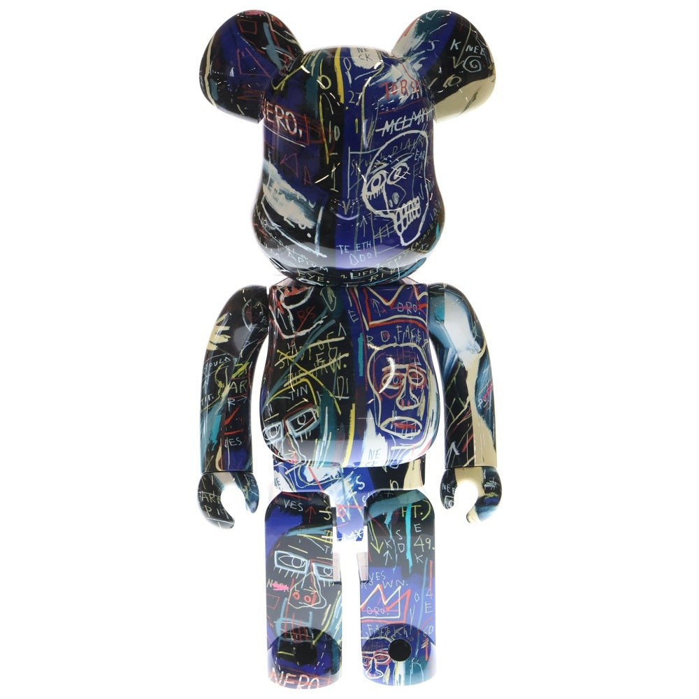 MEDICOM TOY(メディコムトイ) BE@RBRICK JEAN-MICHEL BASQUIAT #7 1000% ベアブリック ジャン-ミシェル バスキア フィギュア 人形 ブラック