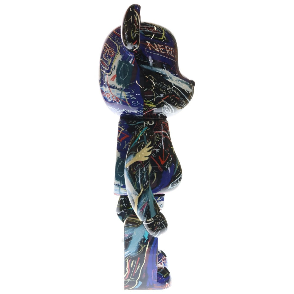 MEDICOM TOY(メディコムトイ) BE@RBRICK JEAN-MICHEL BASQUIAT #7 1000% ベアブリック ジャン-ミシェル バスキア フィギュア 人形 ブラック