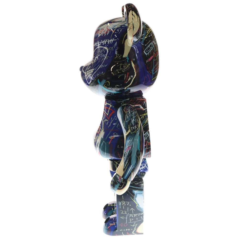 MEDICOM TOY(メディコムトイ) BE@RBRICK JEAN-MICHEL BASQUIAT #7 1000% ベアブリック ジャン-ミシェル バスキア フィギュア 人形 ブラック