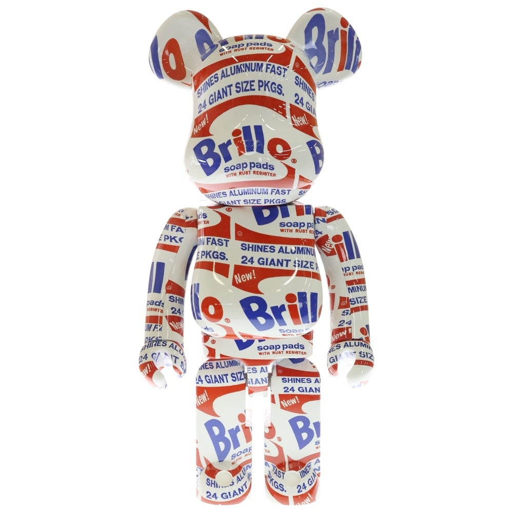 MEDICOM TOY(メディコムトイ) BE@RBRICK ANDY WARHOL Brillo 1000% ベアブリック アンディウォーホル ブリロ フィギュア 人形 ホワイト