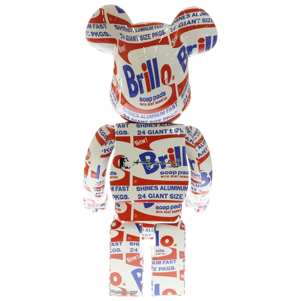 MEDICOM TOY(メディコムトイ) BE@RBRICK ANDY WARHOL Brillo 1000% ベアブリック アンディウォーホル ブリロ フィギュア 人形 ホワイト