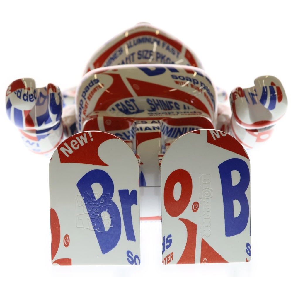MEDICOM TOY(メディコムトイ) BE@RBRICK ANDY WARHOL Brillo 1000% ベアブリック アンディウォーホル ブリロ フィギュア 人形 ホワイト