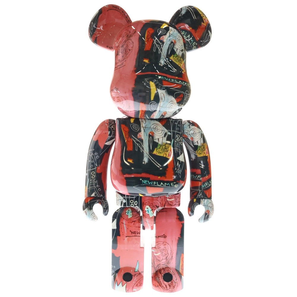 MEDICOM TOY(メディコムトイ) BE@RBRICK Andy Warhol JEAN-MICHEL BASQUIAT #1 1000% ベアブリック アンディ ウォーホル ジャン-ミシェル バスキア フィギュア 人形 レッド/ブラック