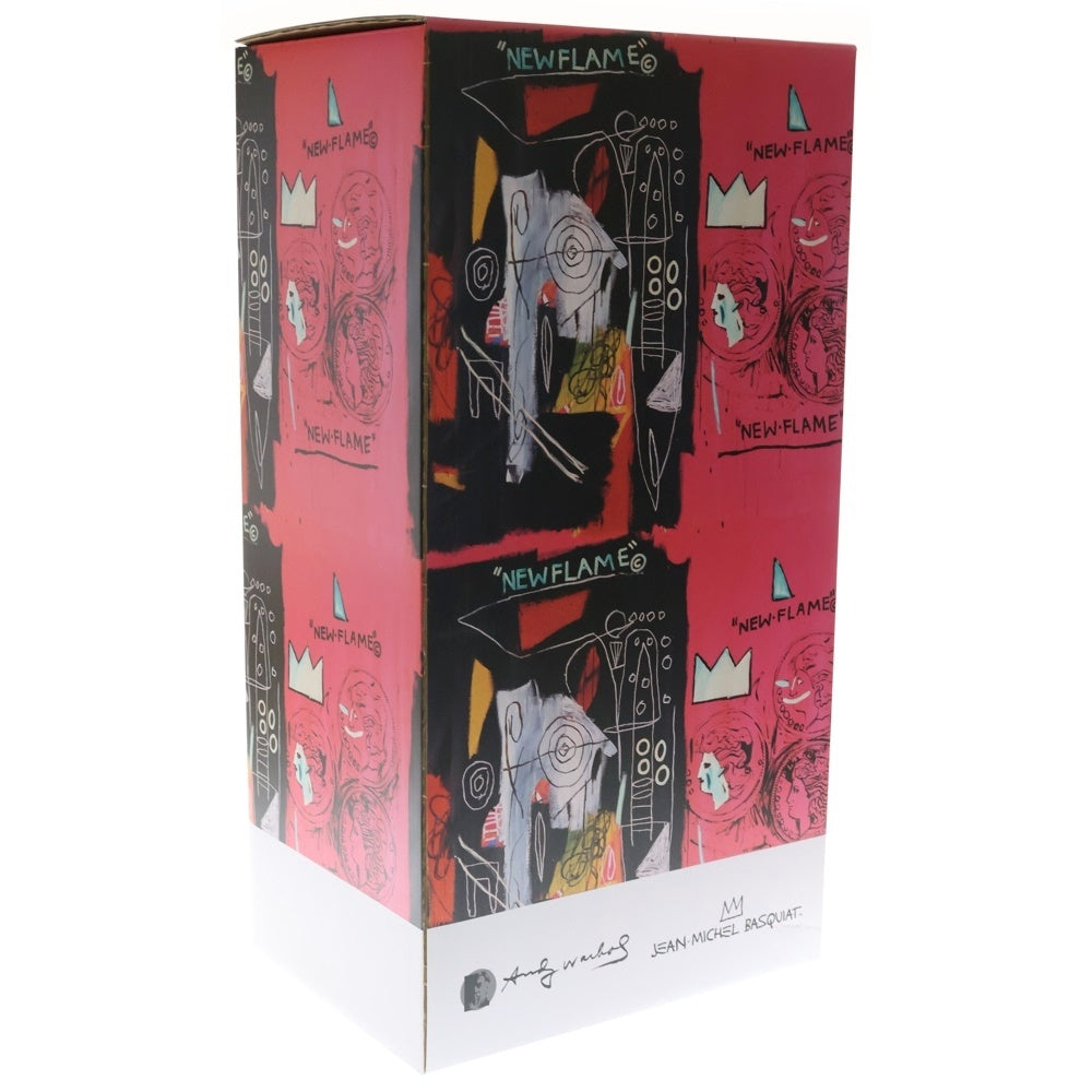 MEDICOM TOY(メディコムトイ) BE@RBRICK Andy Warhol JEAN-MICHEL BASQUIAT #1 1000% ベアブリック アンディ ウォーホル ジャン-ミシェル バスキア フィギュア 人形 レッド/ブラック
