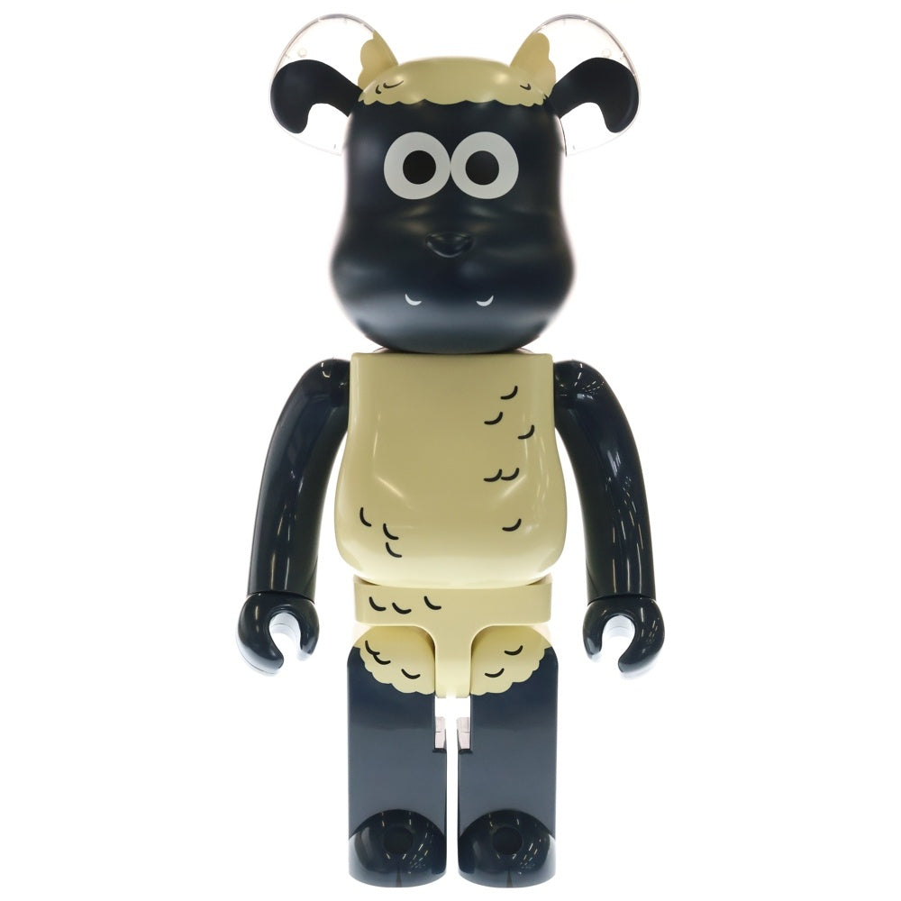 MEDICOM TOY(メディコムトイ) BE@RBRICK Shaun 1000% ベアブリック ひつじのショーン フィギュア 人形 ホワイト/ブラック