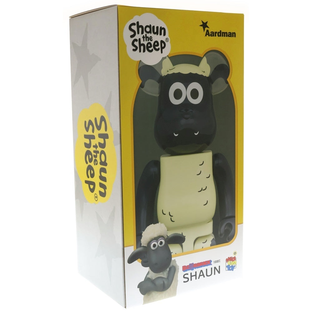 MEDICOM TOY(メディコムトイ) BE@RBRICK Shaun 1000% ベアブリック ひつじのショーン フィギュア 人形 ホワイト/ブラック
