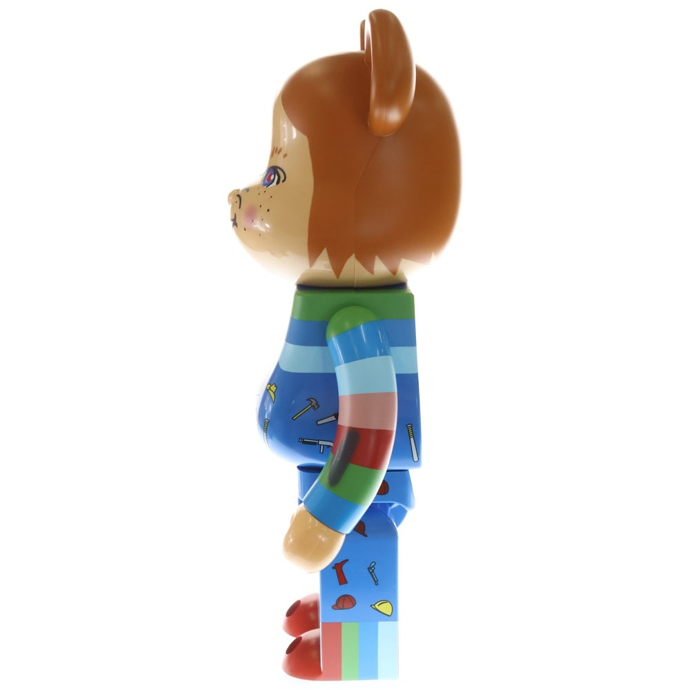 MEDICOM TOY(メディコムトイ) BE@RBRICK CHUCKY 1000% ベアブリック チャッキー フィギュア 人形 ベージュ/ブルー