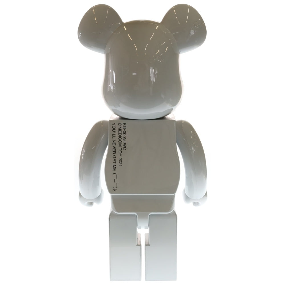 MEDICOM TOY(メディコムトイ) BE@RBRICK 1ST MODEL WHITE CHROME 1000% ベアブリック ファーストモデル クローム フィギュア 人形 ホワイト