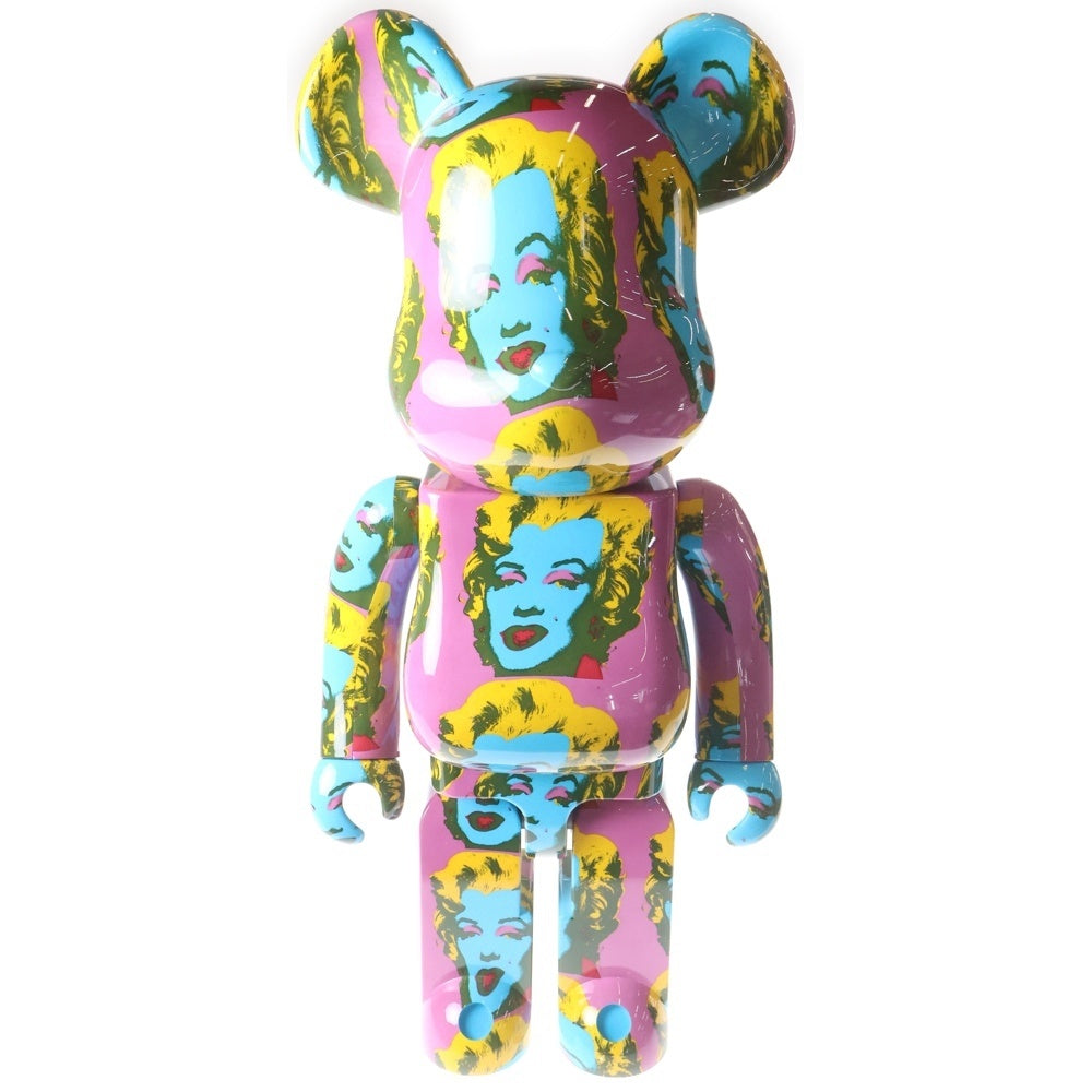 MEDICOM TOY(メディコムトイ) BE@RBRICK ANDY WARHOL MARILYN MONROE #2 1000% ベアブリック アンディ ウォーホル マリリンモンロー フィギュア 人形 ピンク/ブルー