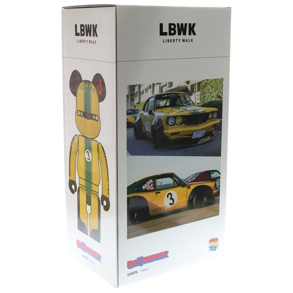 MEDICOM TOY(メディコムトイ) BE@RBRICK RIBANNA-KUN LBWK 1000% ベアブリック リバンナ君 リバティーウォーク フィギュア 人形 イエロー